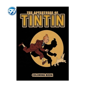 Póster de Anime de la <span class=keywords><strong>Película</strong></span> Animada Las Aventuras de <span class=keywords><strong>Tintín</strong></span>, Decoración Vintage de Papel Kraft para Restaurante, Bar, Cafetería, Pintura Decorativa de Pared - Product Image 4