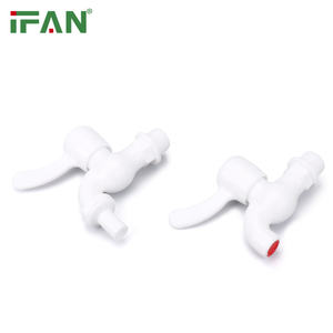 IFAN Muestra <span class=keywords><strong>gratis</strong></span> Grifo de agua Material de PVC Color blanco Grifo de plástico de 1/2 pulgadas Uso al aire libre Grifos de PVC - Product Image 5