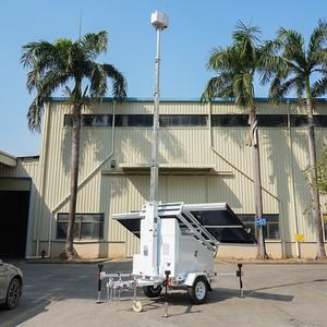 Remolque CCTV Móvil BIGLUX <span class=keywords><strong>HiSTAR</strong></span> con Energía Solar, Mástil de 7/9m, Impermeable, Batería de Litio de 24V 14336WH, 6 Días de Autonomía, para Construcción - Product Image 3