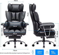 Silla de Oficina de Cuero Estándar para Licitaciones Gubernamentales, Pedidos al por Mayor, Certificación BIFMA EN1335, Logotipo Personalizado, OEM, ODM
