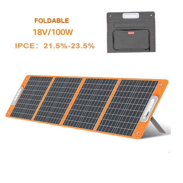 Wholesale Folding Monocrystalline Solar Pv Panel Foldable Solar Panel 100w Pd Fast Charging Battery Panel