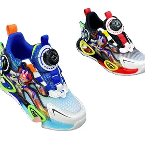 Wholesale High-Quality Boys' Cartoon With Flashing Lights For Summer Sports Shoes Children Shoes