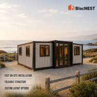 BlocNEST Maison Conteneur Moderne Extensible Préfabriquée pour Usage Résidentiel