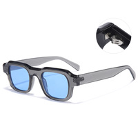 Lunettes de soleil carrées rétro Y2K 2027 pour hommes, protection UV extérieure, logo personnalisé, lunettes de soleil pour femmes