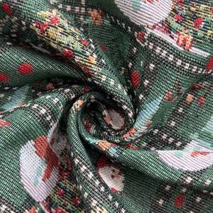 Tùy chỉnh giáng sinh <span class=keywords><strong>Jacquard</strong></span> dệt tấm thảm ném gối bảng linen vải - Product Image 4