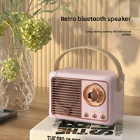 Mini-enceinte rétro en gros, vente chaude, son stéréo BT5.0, pour extérieur, camping, voyage, avec boîte cadeau