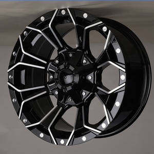 ล้อเหล็กหน้าต่างสีดำขนาด16 ''18'' 20 ''ล้อลบชดเชย16x8.0 /18x9.0/20x9.0ขอบล้อ6X139.7 mags - Product Image 6