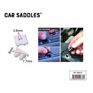 <b>Car</b> Saddles Plastic <b>Clips</b> 3.8mm 8mm 7.7mm For Dash Panel Installation - Product Image 1