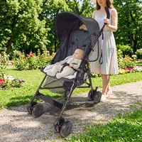 Poussette parapluie légère Brightbebe, cadre en alliage d'aluminium, capacité de charge de 20 kg, pliage compact pour les voyages, multi-positions pour bébé