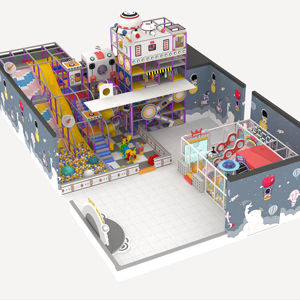 Toboganes de gran altitud luminosos especialmente diseñados, equipo de patio interior que incluye trampolín colorido, <span class=keywords><strong>parques</strong></span> de atracciones, <span class=keywords><strong>arena</strong></span> - Product Image 1