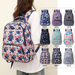 Nueva Mochila De Lujo colorida <span class=keywords><strong>para</strong></span> <span class=keywords><strong>mujer</strong></span>, mochila de moda de 17 pulgadas, bandolera de hombro Coreana de nailon <span class=keywords><strong>para</strong></span> chica, bolsas de libros escolares de viaje - Product Image 1