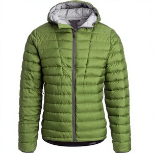 Vestes matelassées imperméables en cuir de veau avec capuche fantaisie en fourrure de castor pour hommes, manches longues, chaudes, prix de gros, OEM - Product Image 3