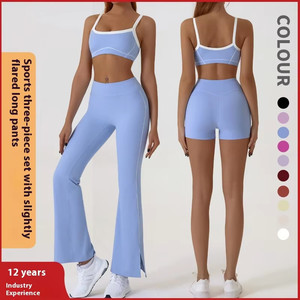 Traje <span class=keywords><strong>de</strong></span> deportes al aire libre Naked Tight Fitness Yoga Activewear Wear Thin Shoulder Strap Transpirable Contraste Color Cintura - Product Image 2