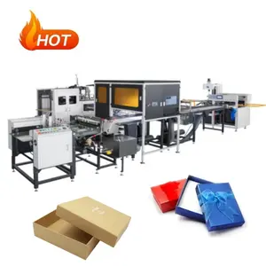 High Quality Fully Automatic Rigid Box Making Forming Machine Gift Jewelry Packing Cardboard Box Making Machine