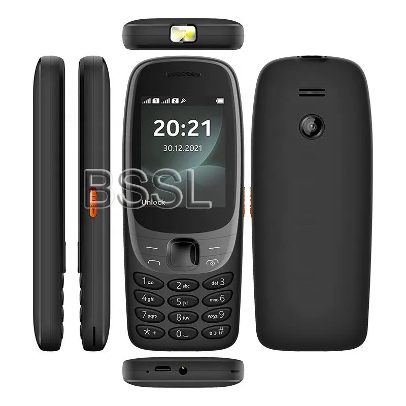 Teléfono con función de envío gratuito 6310 para Nokia 2G GSM teclado teléfono móvil Red 2 SIM con cámara Función de bajo precio teléfono móvil