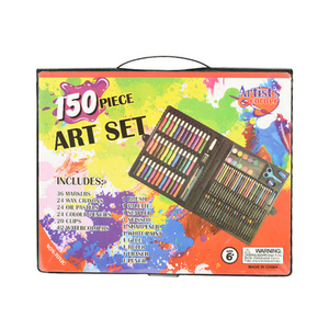 Set de Pintura para Niños de 150 Piezas, Pinceles de Acuarela, Materiales de Arte para Estudiantes, Caja de Regalo de Plástico, Regalo Navideño, Set de Colores de Pintura al Óleo - Product Image 2