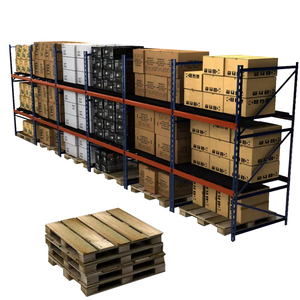 Paletas de plástico Sistema de estante de almacén de metal resistente Estantes minoristas y paletas Material de acero de protección contra la corrosión - Product Image 1