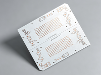 Circuit imprimé en aluminium résistant aux hautes tensions, sur mesure, épaisseur 1,2 mm, cuivre 35 µm, pour éclairage LED haute puissance