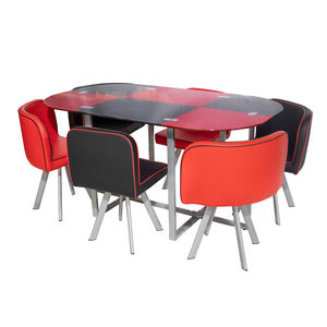 <span class=keywords><strong>Sillas</strong></span> <span class=keywords><strong>de</strong></span> esponja gruesa con mesa redonda, juego <span class=keywords><strong>de</strong></span> mesa <span class=keywords><strong>de</strong></span> ocio estrecha para reuniones - Product Image 4