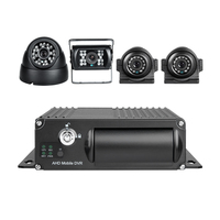Kit MDVR 4G GPS 4CH 1080P AHD véhicule Mobile DVR enregistreur vidéo Kit avec 4 pièces caméra pour camion Bus RV Van