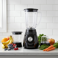 Extracteur de jus et hachoir électrique portable 400W, lames en acier inoxydable, 2 vitesses, contrôle pulsé, moteur silencieux, design compact pour usage domestique