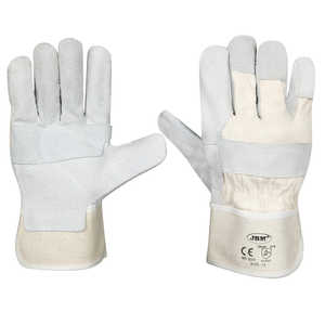 Guantes de cuero sintético y lona para entornos sanitarios - Product Image 1