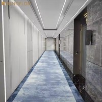 Moquette murale en rouleau personnalisée, 20% nylon, 80% laine, tissée à la machine, à motifs floraux, écologique, pour hall d'hôtel 5 étoiles