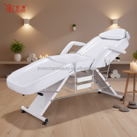 Table de soin pliable en acier inoxydable avec pieds et dossier réglables pour usage commercial (hôtels et salons)