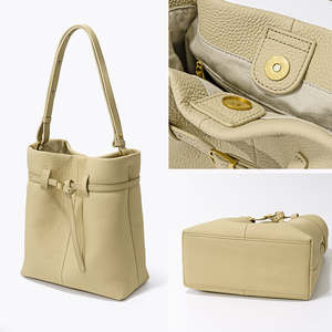 New custom logo designer vintage women's <b>handbag</b>, genuine leather women's bucket bag - Product Image 3