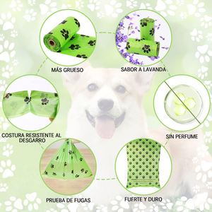 Sacs à crottes de chien biodégradables avec support - 240 sacs à crottes de chien de grande taille, compostables, extra épais, résistants aux fuites, sacs à déchets pour animaux - Product Image 5