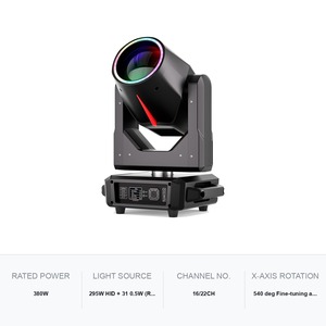 ไฟหัวเคลื่อนที่ 380W, ไฟส่องเวทีแบบลำแสง HID 295W พร้อมมุม 4 องศา, ความสว่าง 630000Lux ที่ระยะ 5 เมตร สำหรับงานอีเว้นท์ - Product Image 5