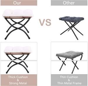 Đầy Đủ Màu Trắng thoải mái đọc sách ghế với footstool giọng phòng chờ sofa với tay vịn & túi bên cho phòng khách - Product Image 4