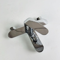 Mitigeur de douche de bain en laiton chromé de haute qualité, robinet de douche moderne pour eau chaude et froide, ensemble de robinet de douche pour baignoire, douchette à main, jet de pluie doux, céramique