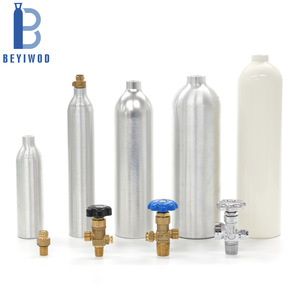 Cilindro de Gas <span class=keywords><strong>CO2</strong></span> de Aluminio Aprobado por DOT, Venta Caliente en el Mercado Estadounidense, Válvula CGA320 de Alta Presión, 5 kg/2 kg/10 kg - Product Image 5