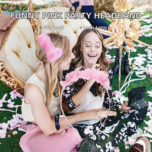 Hstyle Coroncina Divertente in Schiuma per Addio al Nubilato, Accessori per Feste, Cerchietti per Capelli, Serata delle Ragazze, Rosa HS1808 - Product Image 2