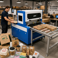 Imprimante numérique ST700 pour boîtes en carton ondulé à passage unique, impression à la demande pour emballages alimentaires, boîtes à pizza, cartons d'expédition e-commerce
