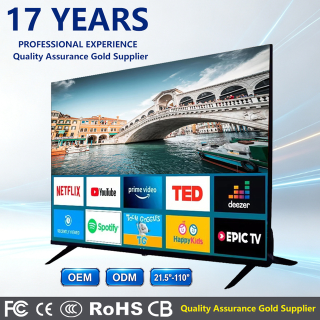 Manufacturer Smart Tv Television 24 32 42 43 50 55 65 Inch LED Tv With Android WiFi