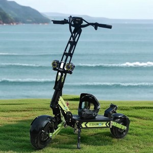 Trottinette électrique pliable Geofought R6 60V 30AH 40AH avec batterie au lithium, amortissement à ressort de type C, pneus de 11 pouces pour la ville et contrôle par application - Product Image 1