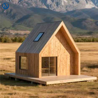 Villa en bois préfabriquée personnalisable de luxe, style chalet forestier, garantie 1 an, bois durable et imperméable pour complexe familial