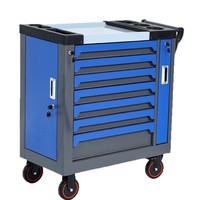 Chariot à outils multifonctionnel robuste pour réparation automobile, à sept niveaux, pour garage, fabriqué en Chine