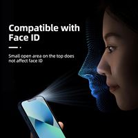 Film bleu transparent antistatique et anti-explosion 3D en gros pour téléphone portable, compatible iPhone 13 Mini