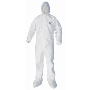 Junlong Jetable Non-tissé avec des bottes blanc Combinaisons de protection - Product Image 6