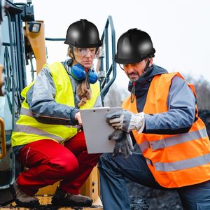 Casque de sécurité CITICITY, casque de chantier pour la sécurité, style à visière avec sangles de réglage automatique pour homme et femme - Product Image 6
