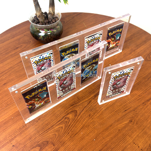 TCG campione gratuito acrilico Pokemon Booster Pack con magnetico Yugioh carte Booster Pack porta vetrina con supporto - Product Image 6