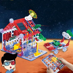 Mainan Sirkuit Listrik DIY Blok Elektronik Mainan Uap Permainan untuk Anak-anak Pendidikan Kustom