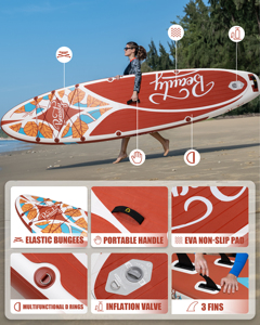 Planche de paddle gonflable OEM PF Factory avec tous les accessoires 11'*33''*6'' Planche de paddle surf <span class=keywords><strong>SUP</strong></span> - Product Image 3