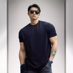 All'ingrosso T-shirt sportiva ad asciugatura rapida a maniche corte da uomo vestiti estivi da corsa magliette da Fitness per gli uomini - Product Image 3