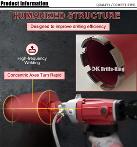 Herramienta de perforación de pared Corona de diamante Brocas de diamante de núcleo húmedo agresivo <span class=keywords><strong>para</strong></span> ladrillos de hormigón y otra mampostería - Product Image 5