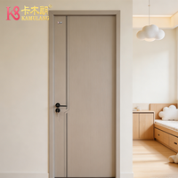 Porte intérieure moderne en bois composite massif avec isolation acoustique pour appartement, chambre, villa, maison, hôtel