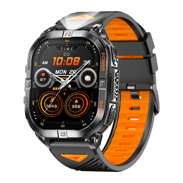 DF K72 2.1inch Screen Smart Watch GPS Heart Rate Monitor for Bluetooth Call Watch 580mAh Pressure Data Dynamic Display 410*502